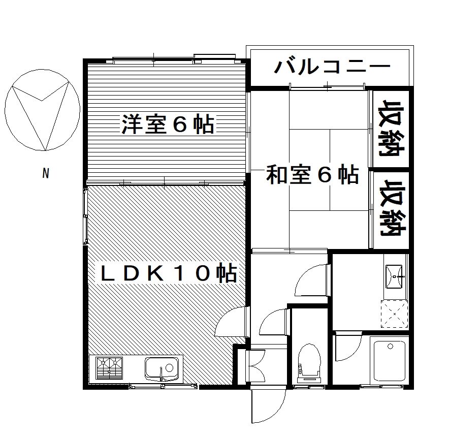 ヴィレッジなかざわ金古Bの間取り