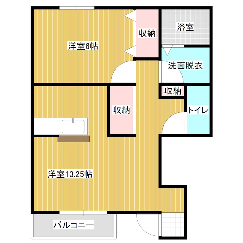 サニーコート乙戸南Ｊ棟の間取り