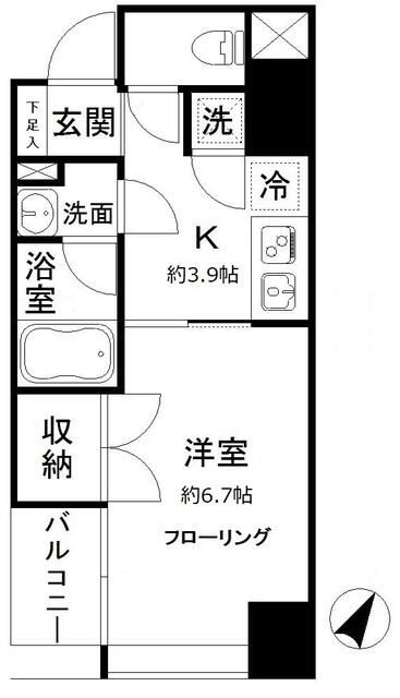 ウエストテラス汐留の間取り