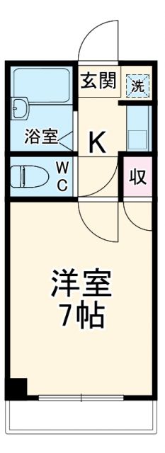 豊橋市東田仲の町のマンションの間取り