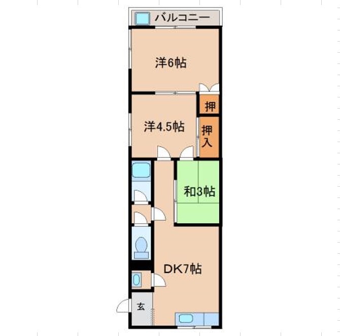 第２ONマンションの間取り