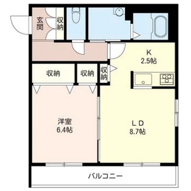 サンライズ元住吉Iの間取り