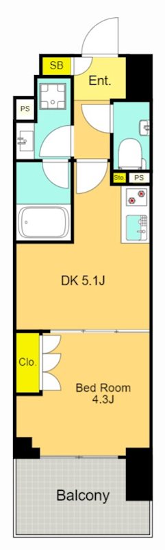 シーズンフラッツ大森エアリーの間取り