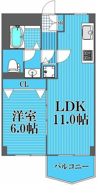 神奈川新町コーポの間取り