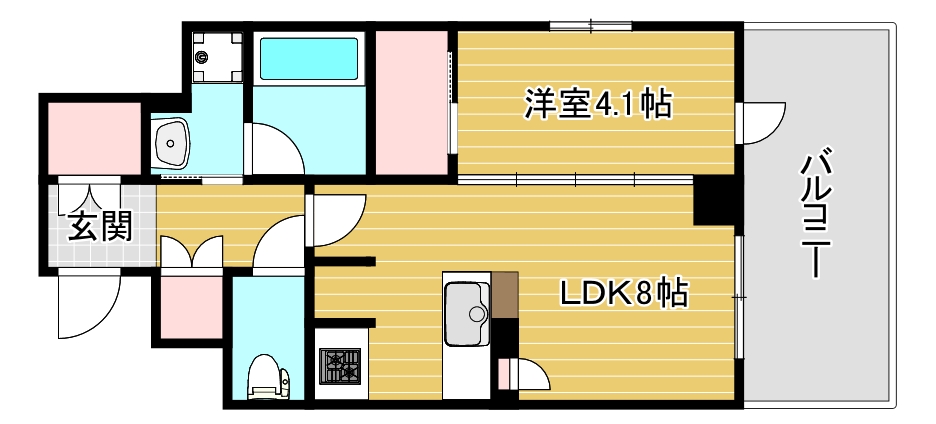 クリスタルエグゼ南堀江の間取り