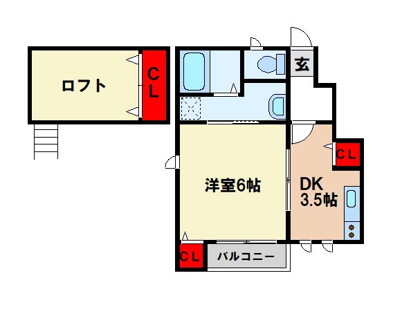 【ボーヌンク二日市の間取り】