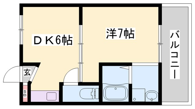 ヴィラナリー相生　２号棟の間取り