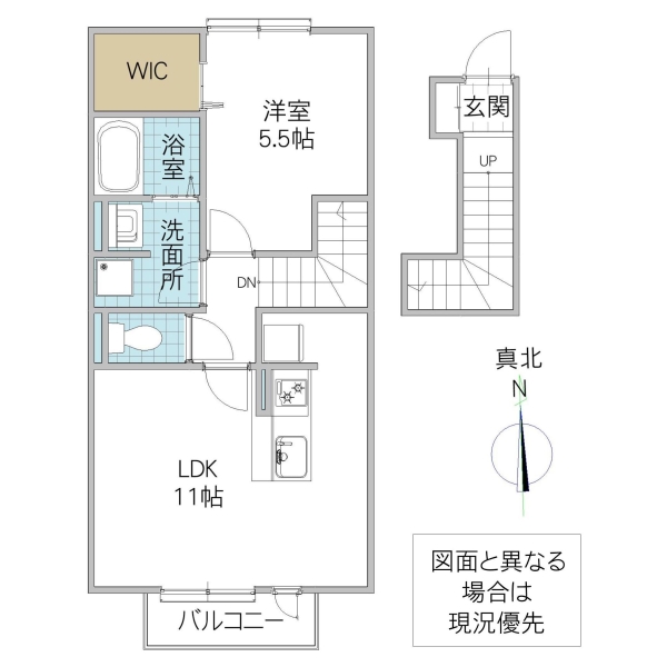 サンルミエール Cの間取り