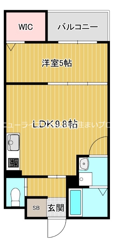 寝屋川市下木田町のアパートの間取り