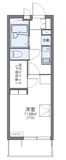 稲城市大丸のマンションの間取り