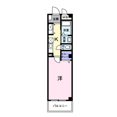 廿日市市串戸のマンションの間取り