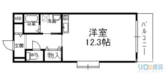 スクエアＭＫ2の間取り