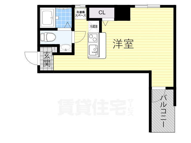 堺市堺区少林寺町西のマンションの間取り