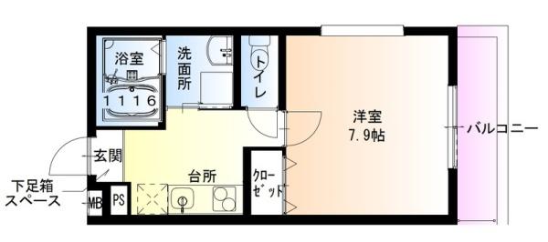 フジパレス助松町　2番館の間取り