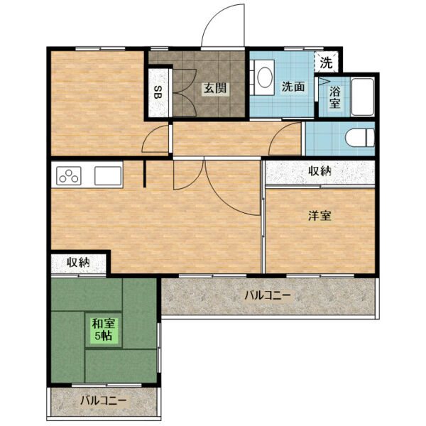 三旺マンション第3新栄の間取り