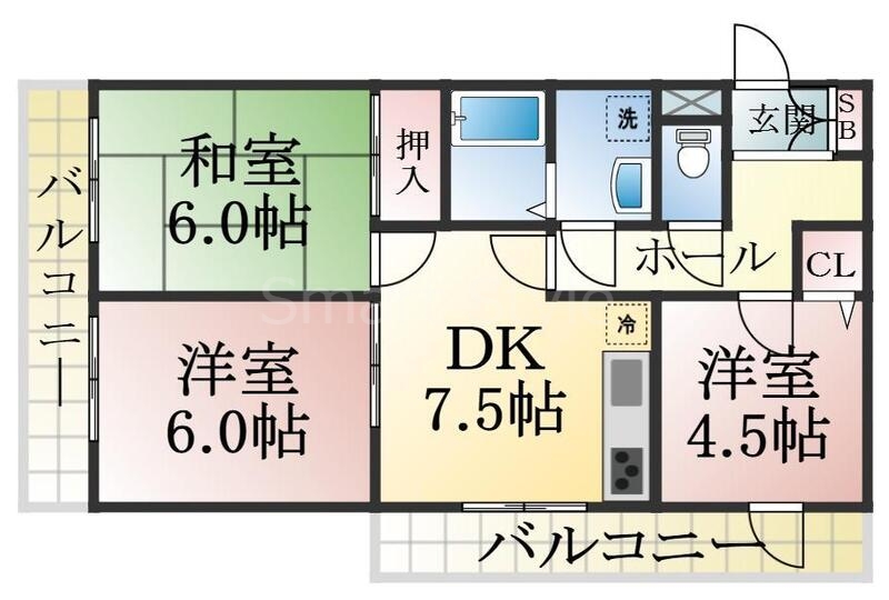 メゾンドルミエール妙法寺の間取り