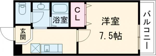 京都市右京区花園伊町のマンションの間取り