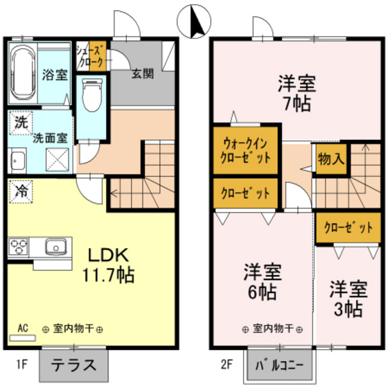 セレッソ大樹の間取り