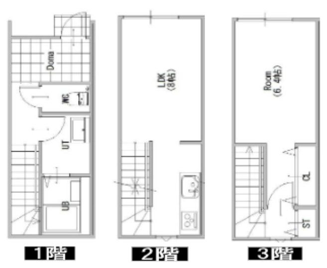 三郷市早稲田のアパートの間取り