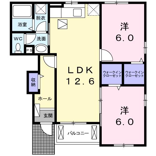 コットン　ハウスIの間取り