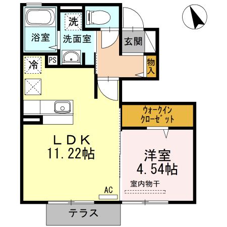 D-room花畑の間取り