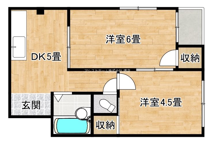 プレアール材木町の間取り