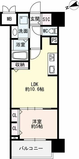 ザ・シンフォニア新栄の間取り