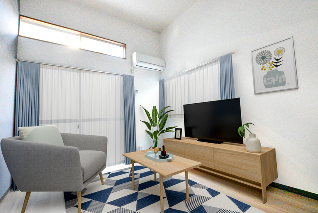 居室・リビング　こちらの家具はＣＧです。家具付きではございません。