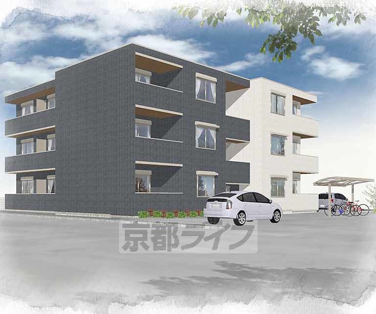 建物外観　予想図、・完成予想図