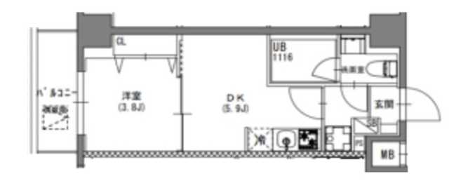 S-RESIDENCE押上Blossomの間取り写真
