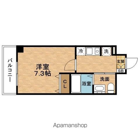 ＪＲ東西線 新福島駅 徒歩2分 10階建 築27年の間取り写真