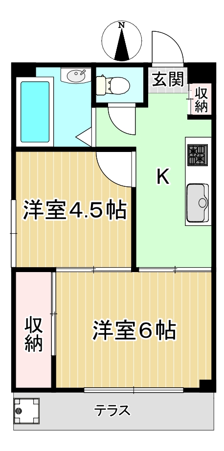 フロール氷川台の間取り写真