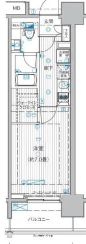 東京メトロ有楽町線 豊洲駅 徒歩8分 12階建 築18年の間取り写真