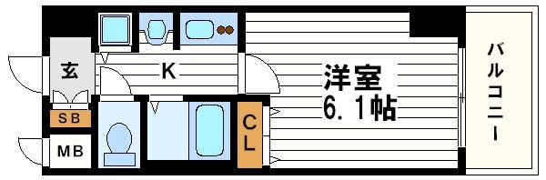 プレサンス心斎橋ザ・スタイルの間取り写真