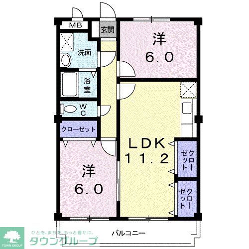 ＪＲ相模線 寒川駅 4階建 築30年の間取り写真