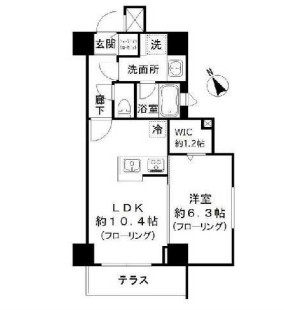 ルシェーヌ恵比寿の間取り写真