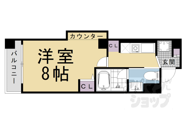 Flair京都五条烏丸の間取り写真