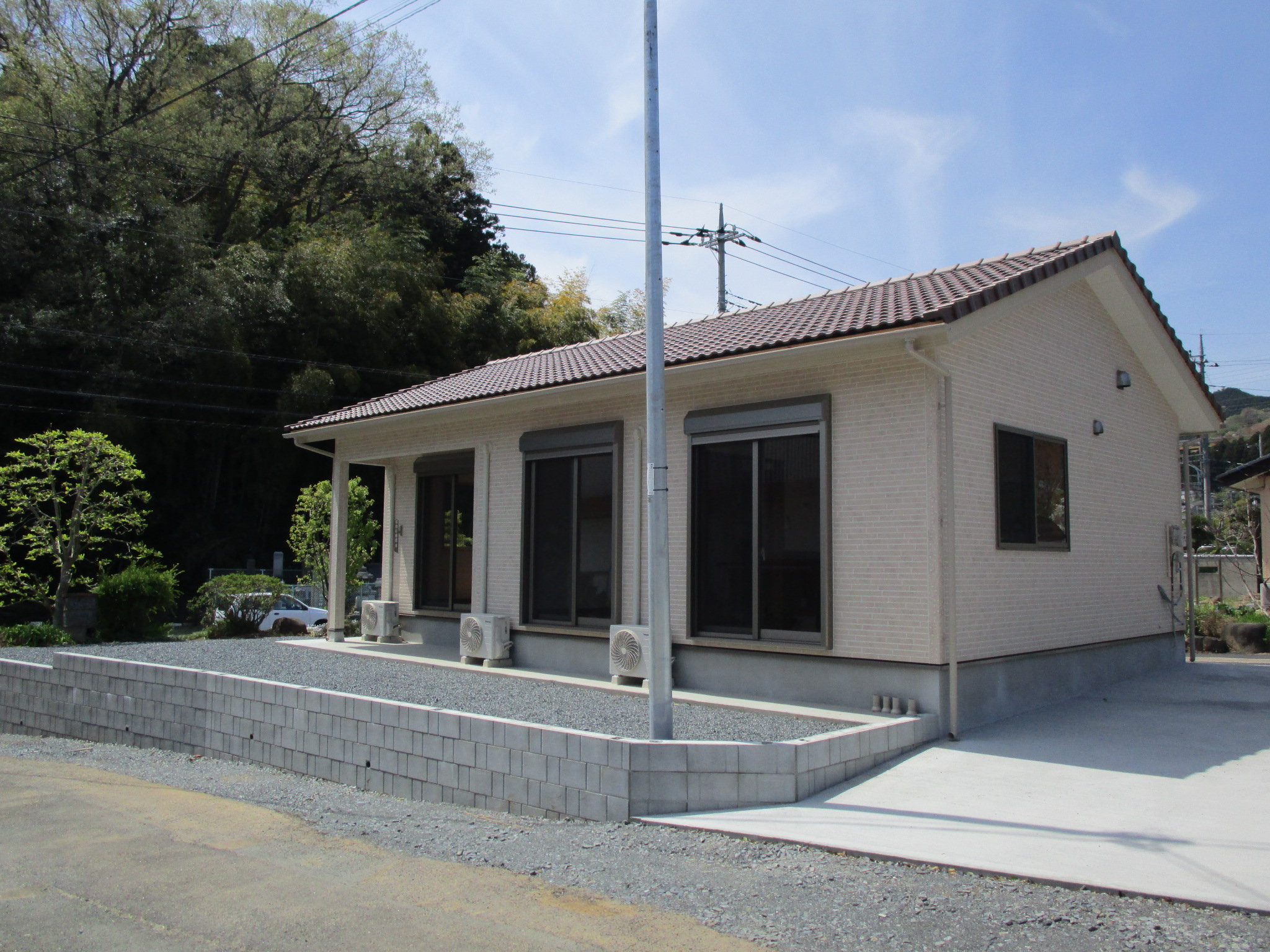 建物外観　ゆとりある戸建て２ＬＤＫが完成しました！