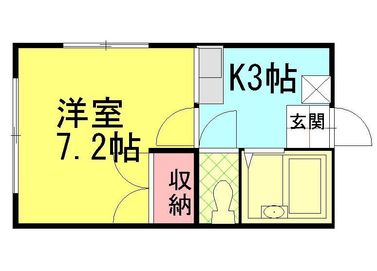 コーポ千木の間取り