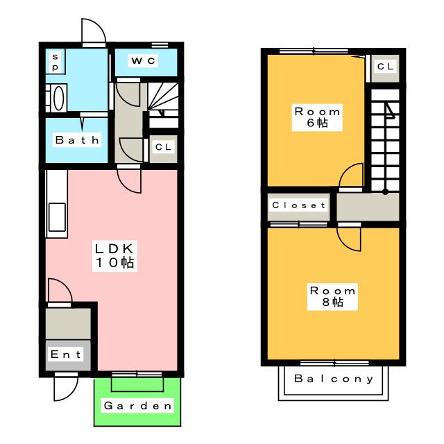 愛知県西尾市伊藤４（一戸建）の賃貸物件の間取り