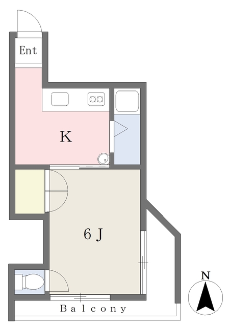 松山市萱町のマンションの間取り