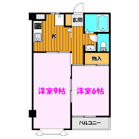 【郡山市富久山町久保田のマンションの間取り】