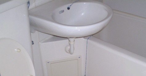 洗面設備　同物件別号室のものです。