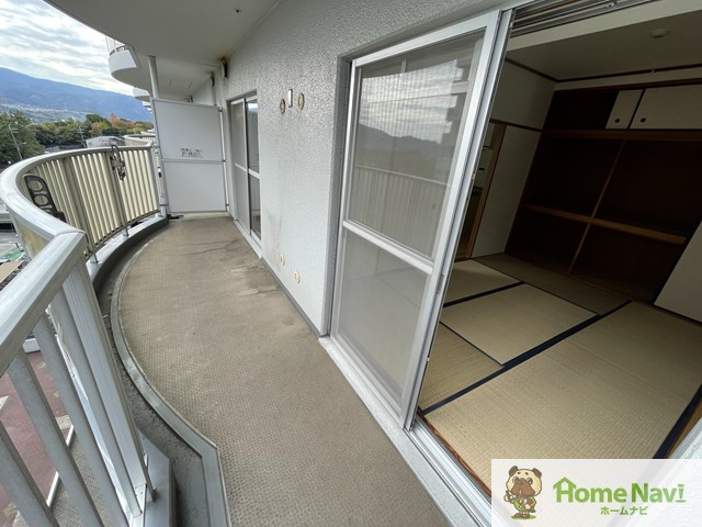 バルコニー　東向きです。