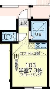 六花荘（ユナイト山手エルシェイク）の間取り