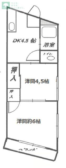 八幡サンハイツの間取り