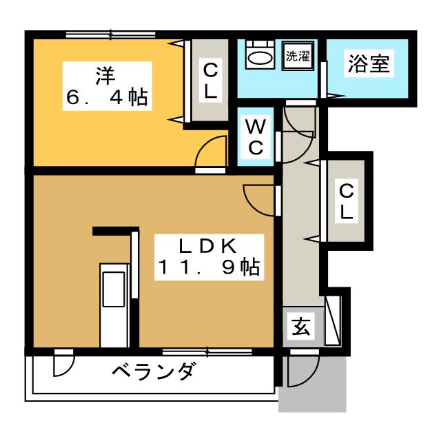 フォルトゥーナＢの間取り