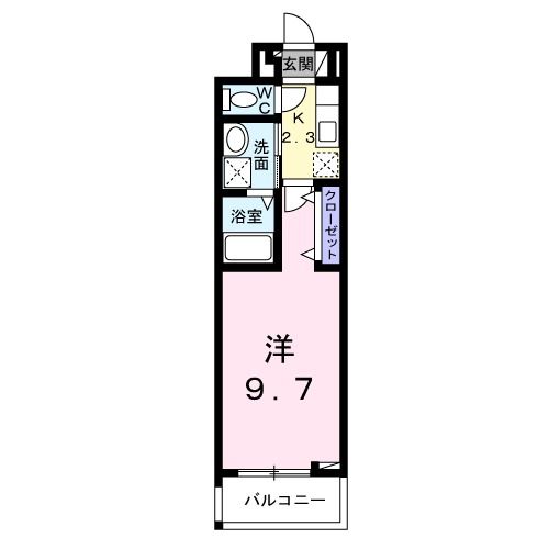 高崎市貝沢町のアパートの間取り