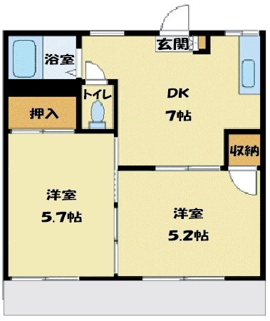 山王荘 ３の間取り