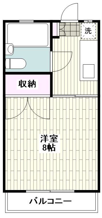 藤沢市弥勒寺のアパートの間取り